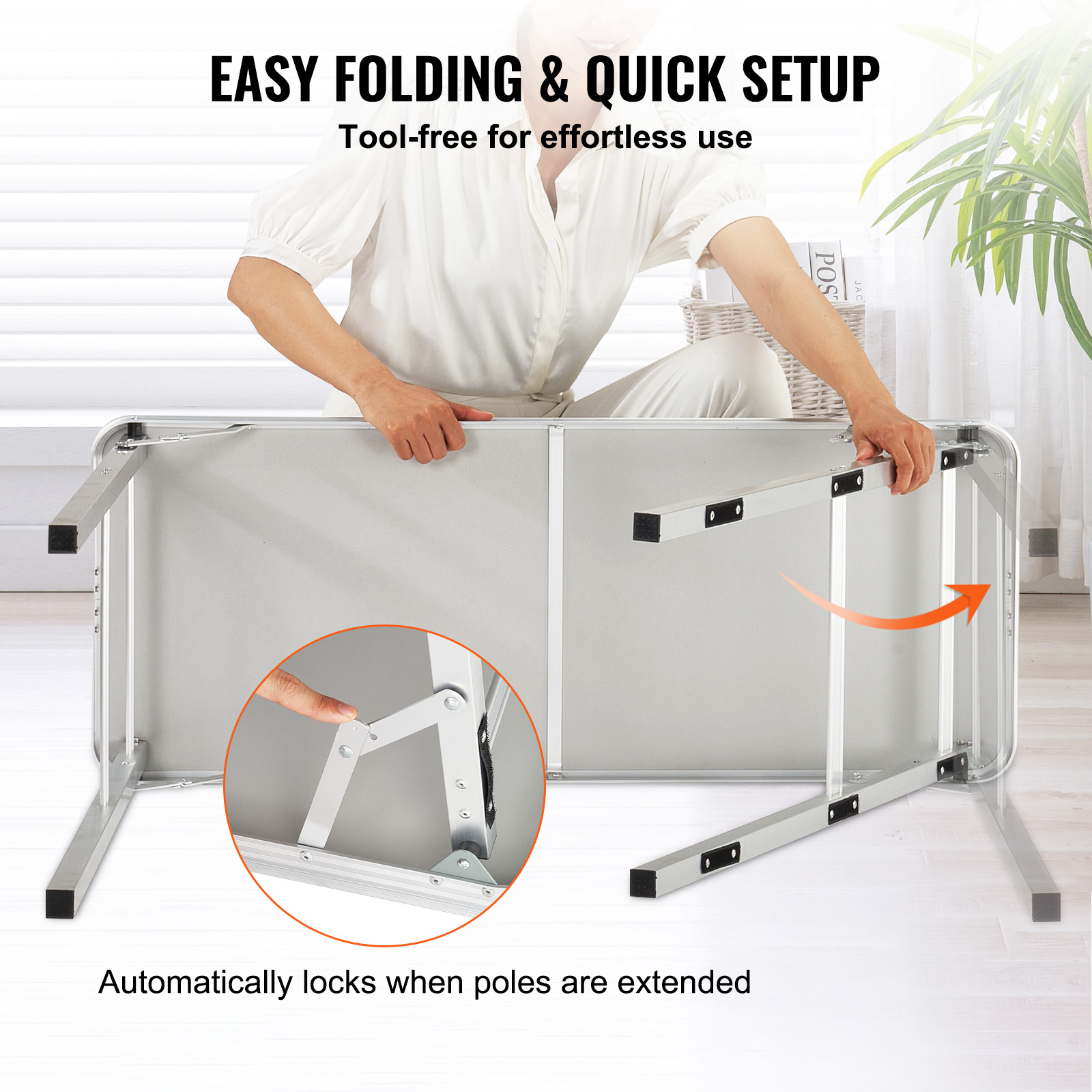 Folding Portable Bar Table For Exhibition And Events With Carry Case_voghion.com